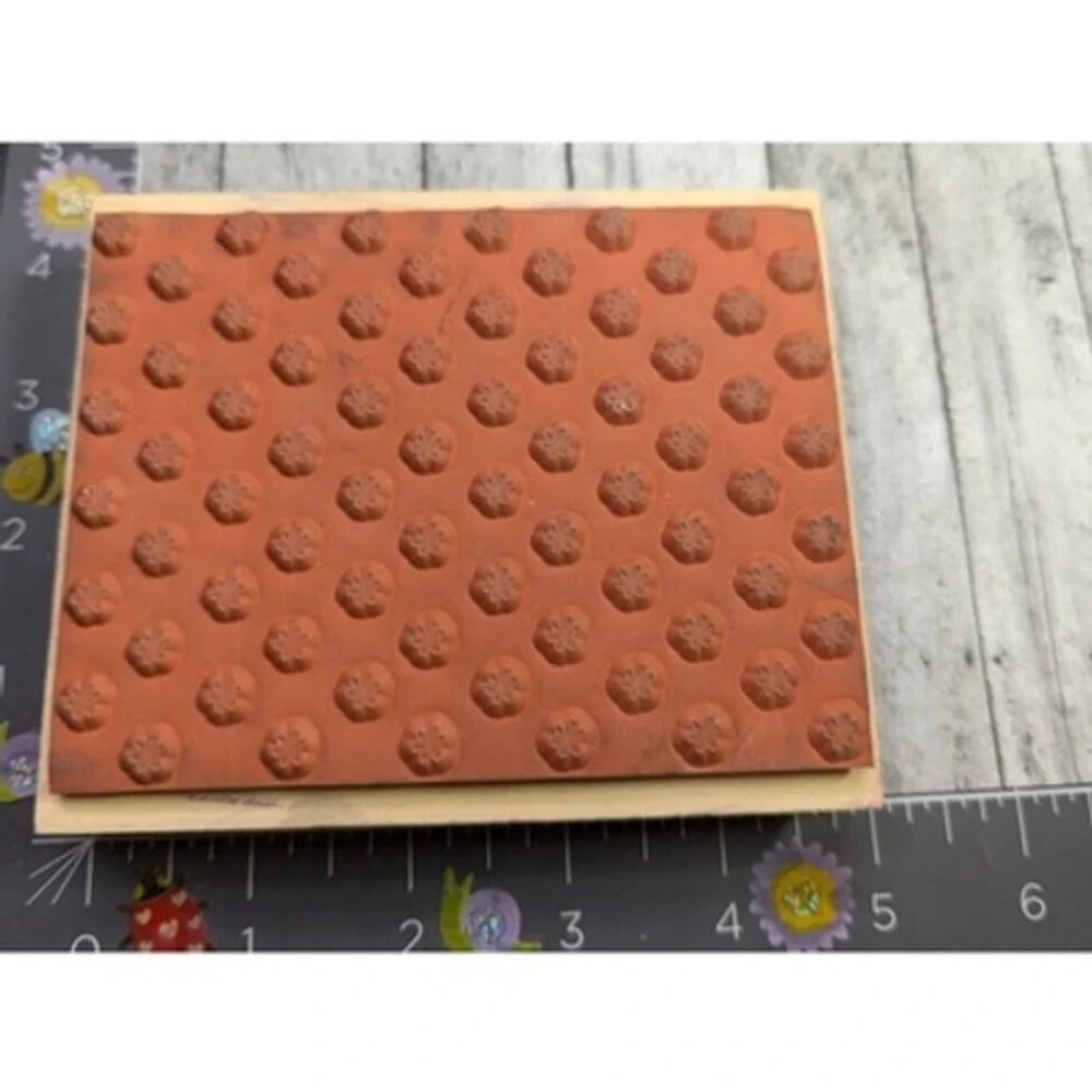 Hero Arts Flower Background S1710 Rubber Stamp Wood #A2